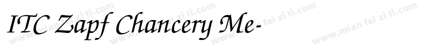 ITC Zapf Chancery Me字体转换
